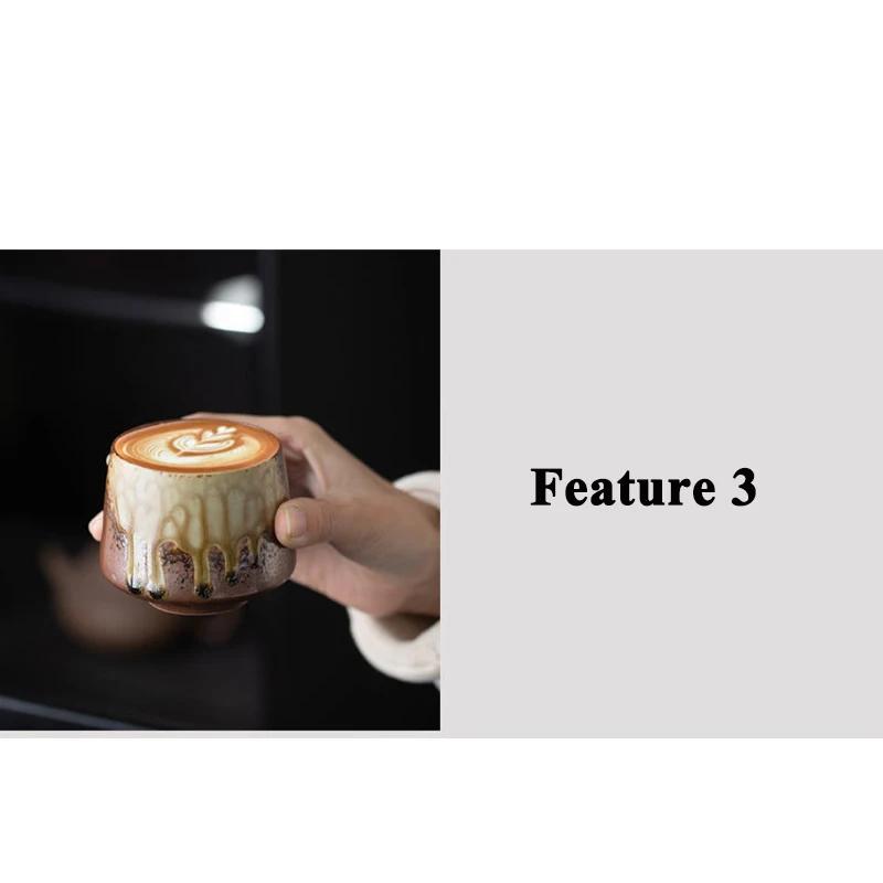 Cana Ceramică Japoneză Vintage Ceramică Brută Băutură Singură Gătit Ceai În Jurul Sobei Ceașcă de Cafea Cadouri pentru Casă Birou