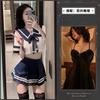 Night Crisp Sexy Lingerie Passionate Hot Student Suit Jk Uniform Seduction Sailor Suit Teasing Pajamas