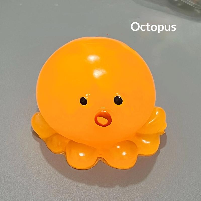 Octopus Stress Squeeze Toy Slow Rebound TPR Bubble Sensory Fidget Toy for Students Exam Anxiety Relief