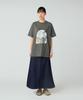 Snow Peak Camping Graphic Short and XXL T-Shirt TS-25AU008, Sleeve, Men's Women's, Gray,