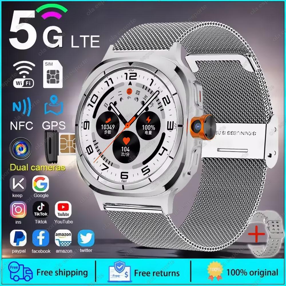U8 Ultra IOS Android 9.0 Smart Watch Men 4G 5G SIM Card WiFi NFC GPS Compass 32GB Smartwatch Rotating Camera Sport Watch 7 Ultra