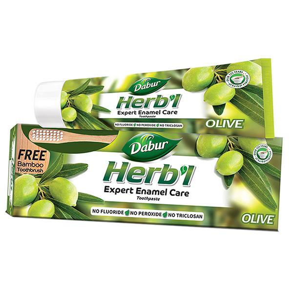 

Зубна паста Оливки, Herbal Olive Enamel Care Toothpaste +, Dabur 150г (43634103) 150g