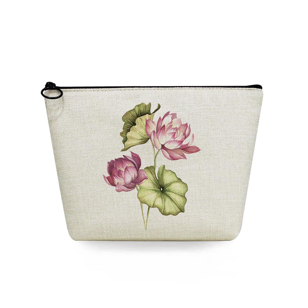 Women Flower Print Cosmetic Bag Toiletries Organize Travel Storage Case 6747