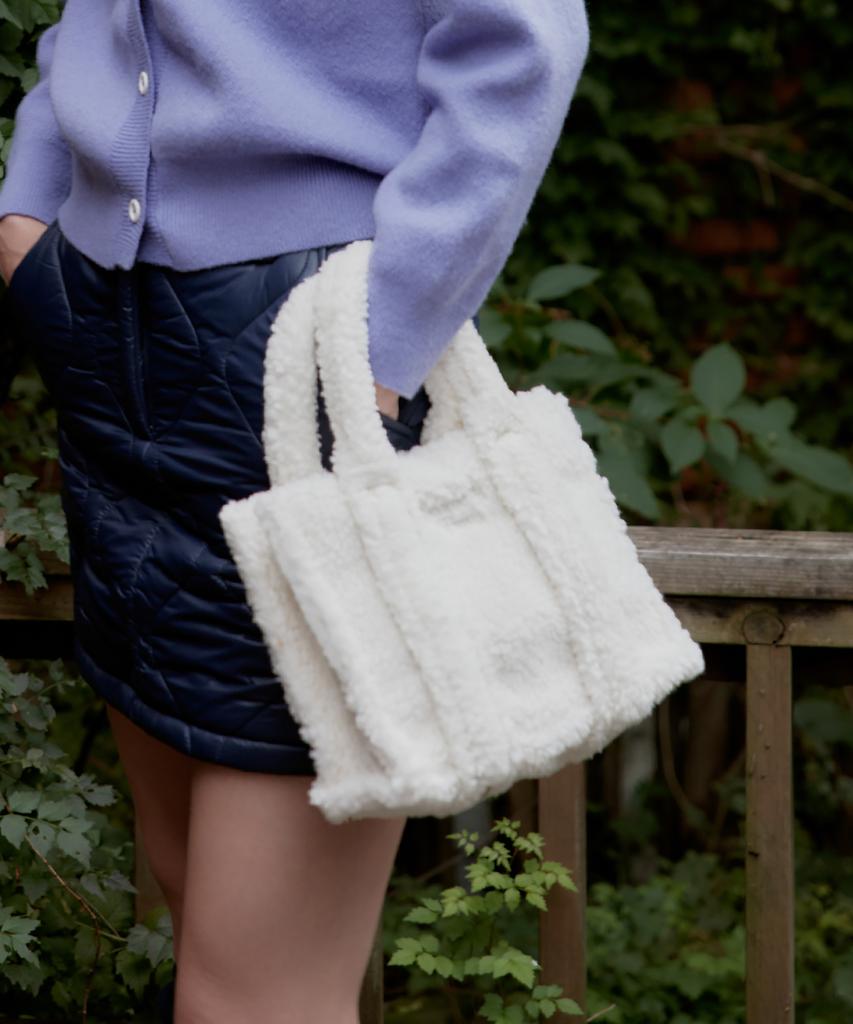 Studio&Parc Shearing Tote Bag_White