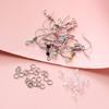 900pcs/Set Earrings Set Stainless Steel Earring Hooks Open Jump Rings Ear Plug Connects for DIY Jewelry Making Findings Supplies
