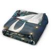 Knight and Hornet rest Knitted Blanket Hollow Knight Silksong Flannel Throw Blanket Travel Decoration Ultra-Soft Warm Bedspreads