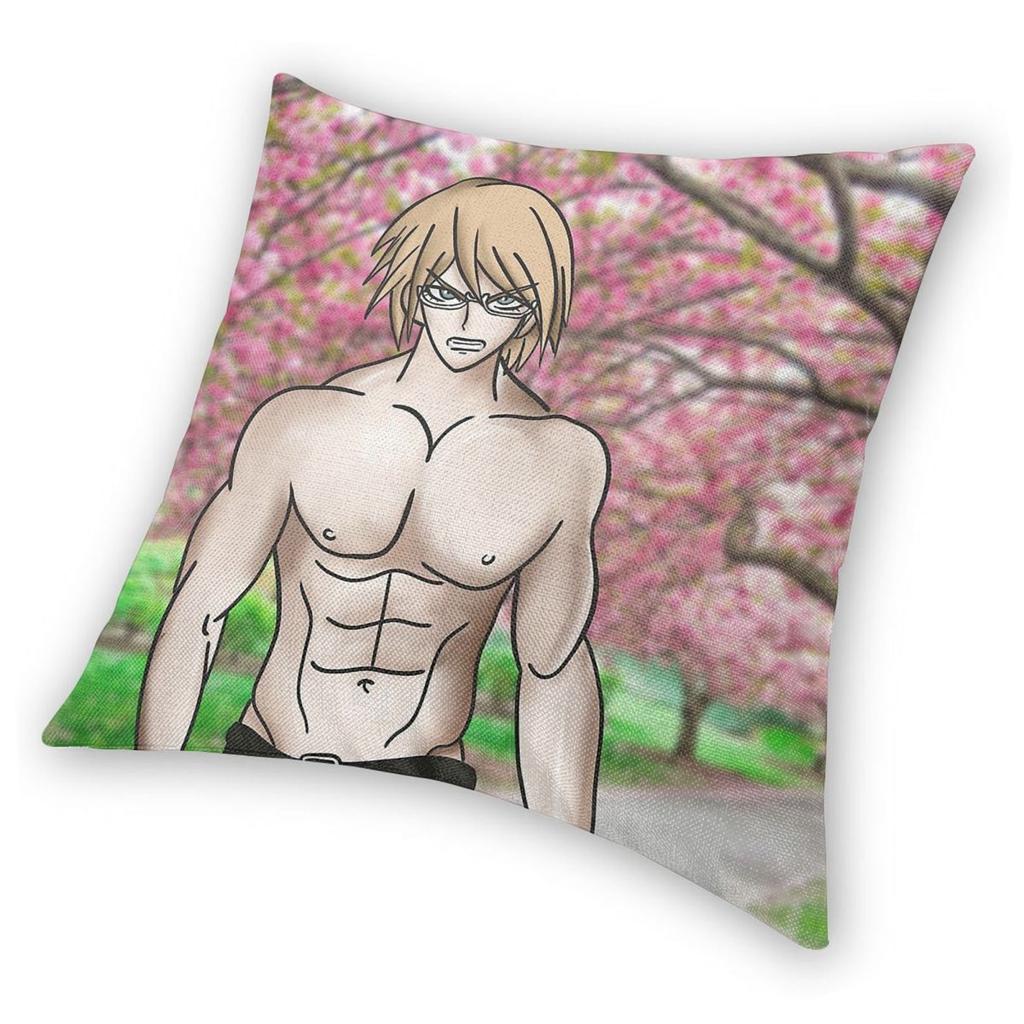 Buff Byakuya Togami Danganronpa Square Pillowcase Polyester Linen Velvet Creative Zip Decorative Room Cushion Cover