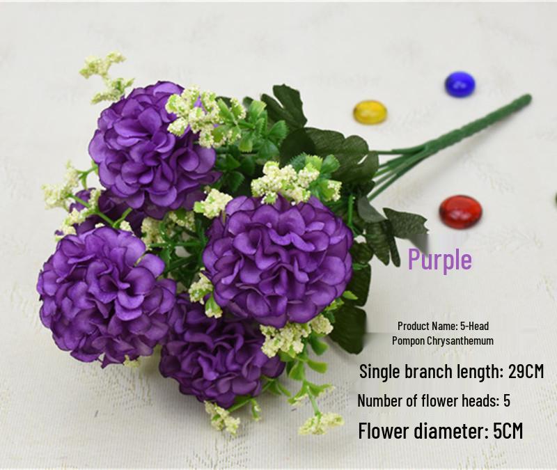 Fiori di Gigli Artificiali in Seta a Stelo Singolo per Decorazione Soggiorno o Tavola da Pranzo