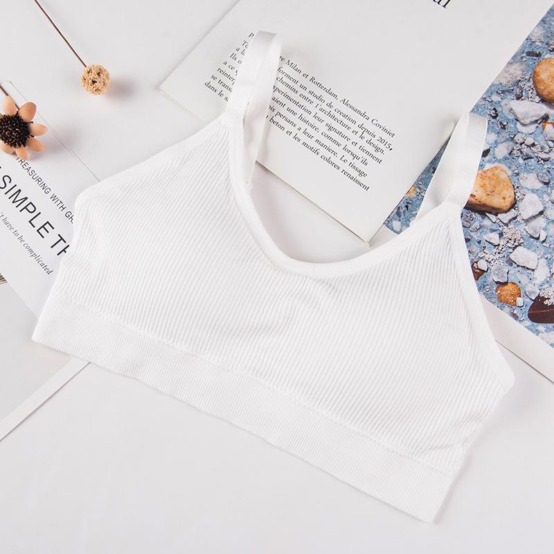 Beauty Back Bear Print Wireless Sports Camisole Bra Comfortable Breathable High Elasticity