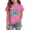 Kids Back To School Graphic T Shirt Casual Short Sleeve Crew Neck Tee for Boys and Girls Comfortable Fit Lightweight Fabric