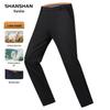 Shanshan Men's Silk Wool Blend Straight-Leg Pants