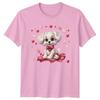 Cute Fluffy White Puppy Dog Wearing Unisexs TShirt Kawaii Dog Lover