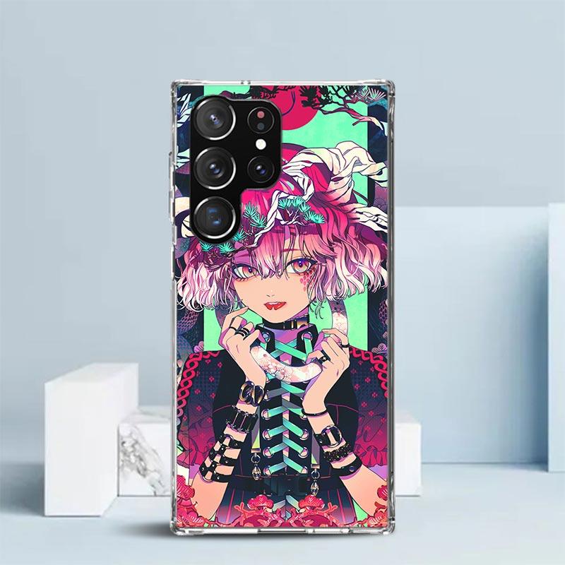 

Japanese Style Anime Girl Phone Case For Samsung Galaxy S24 S25 Edge S26 Ultra S22 S23 Plus S21 + S20 FE Soft TPU Back Cover Gal Samsung S21 FE