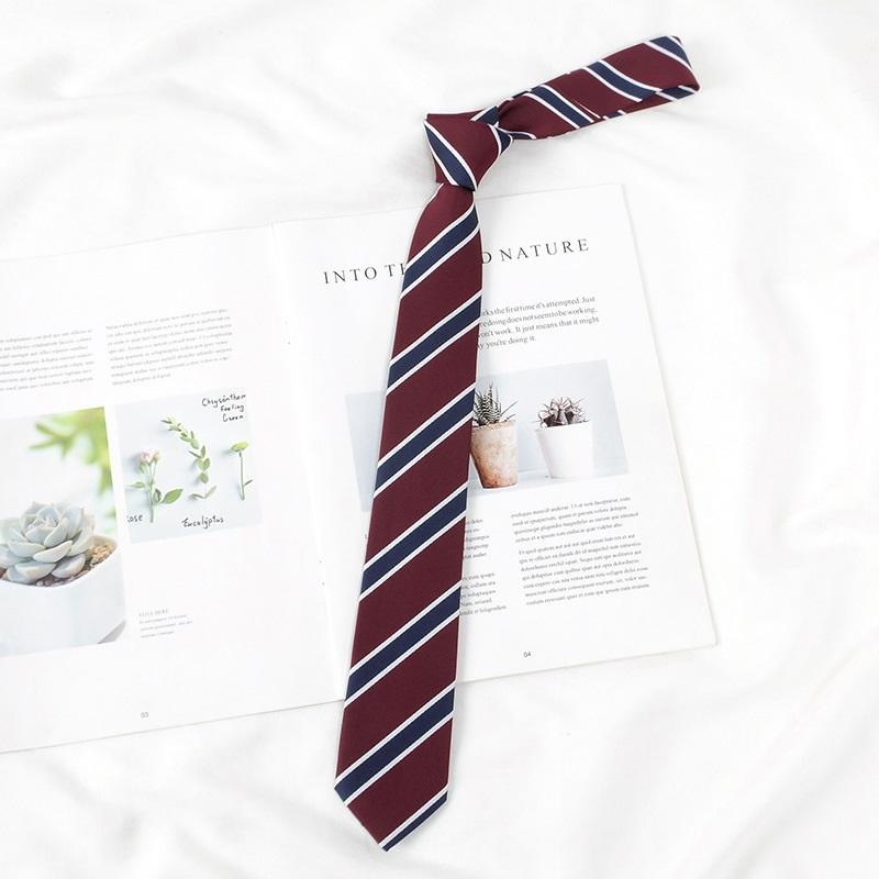 Korean Striped Hand Tie Jk College Style