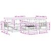 Outdoor Sofa Set 7 pcs White and Light Grey