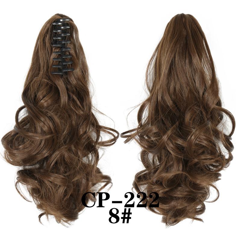 Claw Clip In Ponytail Extension Synthetic Hairpiece Curly Wavy Hair Extension 15 Inch Long Ponytail Hairpieces For Women Girl