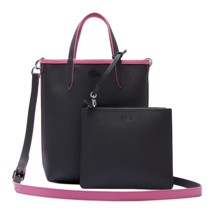Lacoste Fashion Reversible Design Open Tote Bag Women Tote Bags Pink Dark-Brown NF2991AA-Q29