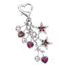 Lovely Bowknot Schoolbag Pendant Keychain Bowknot Chic Sweet Heart Cartoon Charm for Boys Girls Collectible Art