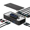 WAVLINK USB C Docking Type C Dock and 10Gbps SSD Triple Display Supports 100W USB Gen Gigabit for Mac OS Station, 13-In-1 M.2 PCIe/SATA Enclosure,