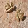 Gold Peace Dove Bird Stud Earrings with 925 Silver Needle – Retro, Versatile & Luxurious Design for Women