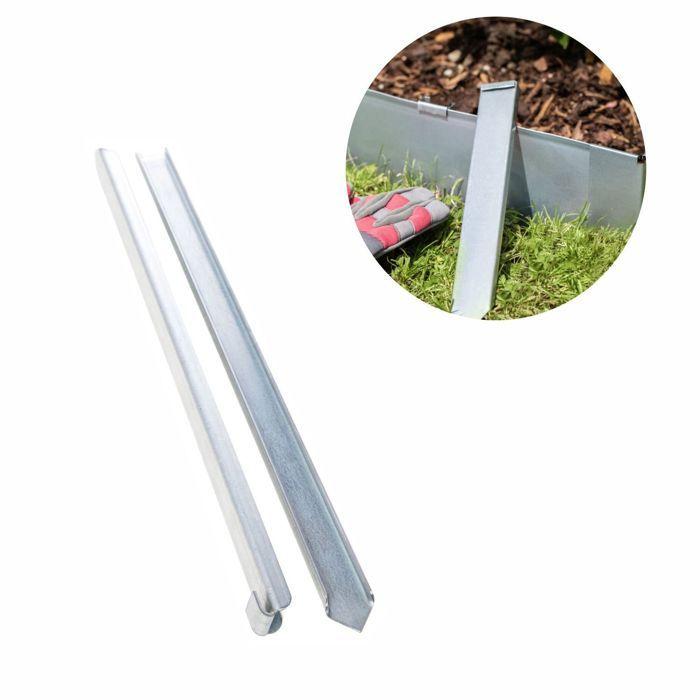 Ancrage au sol pour bordures de jardin - ICH-ZAPFE.DE - 40 x 2,6 x 0,2 cm