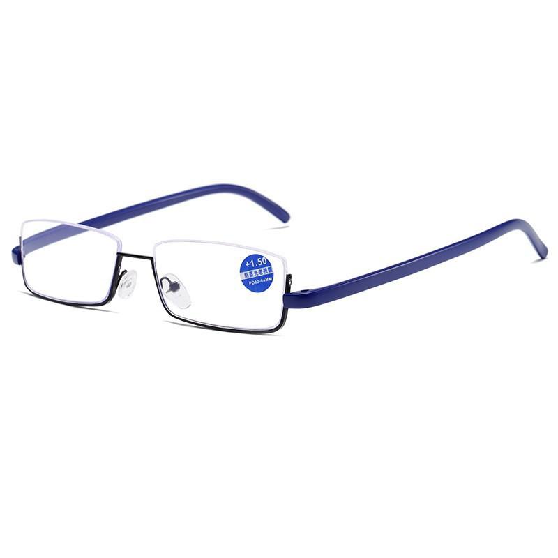 Delicate anti-blue reading glasses, high-end high-quality half-frame reading glasses for the elderly, fashionable and comfortable reading glasses, new