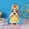 17CM mini pohyblivá 13kloubová panenka Dívčí hračka 3D Big Eyes BJD Princess Kompletní oblečení Kolekce šatů Dětská panenka Dárek
