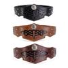 Adjustable Leather Headband Medieval Knight Headband Halloween Cosplay Accessory Headgear Motorcycle Driving Headwear