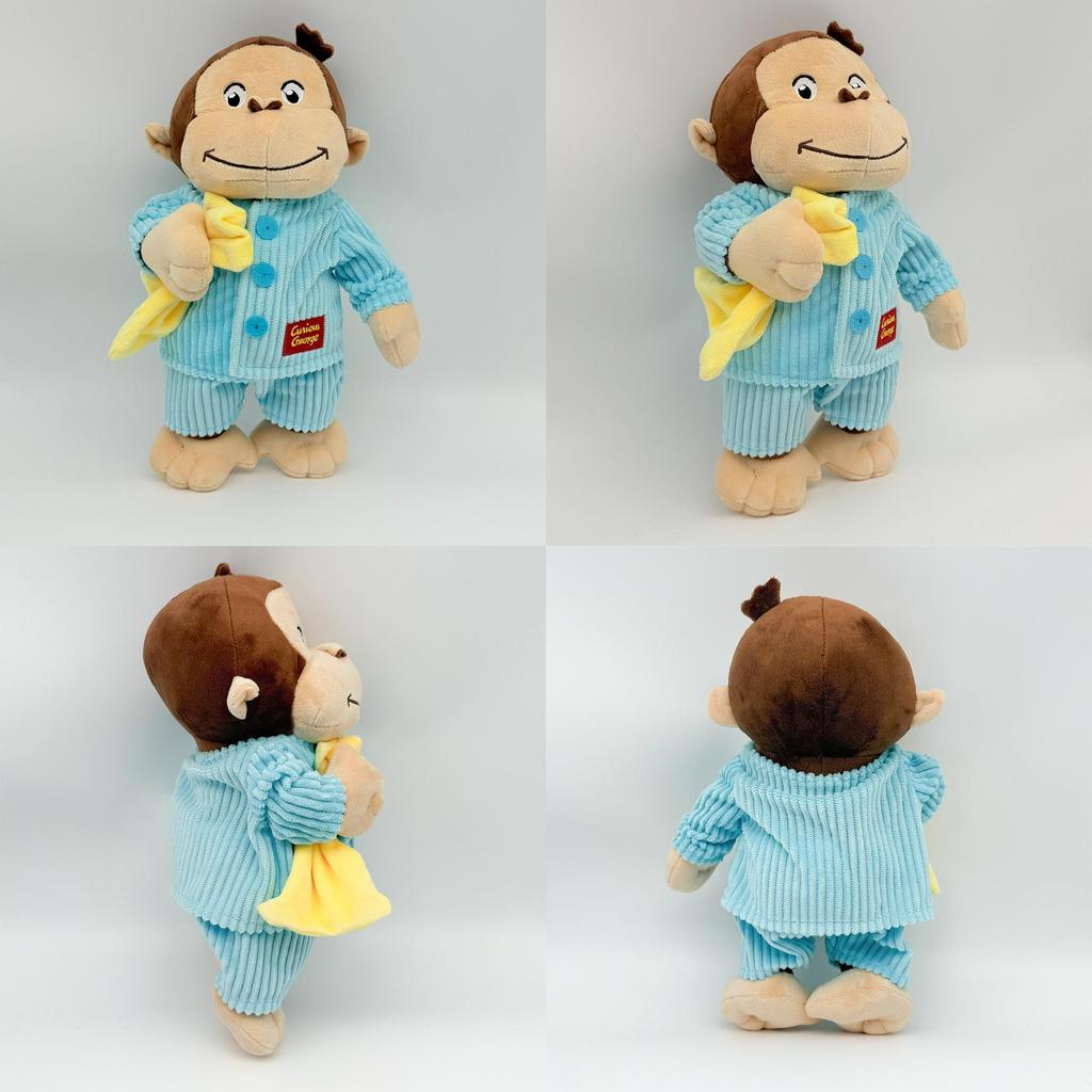 Curious George Monkey Plush Doll With Short Velvet Fur For Children Gift