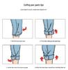 Women's Korean Style High Waist White Denim Pants - Loose Fit, Spring 2026, Creative Wash.