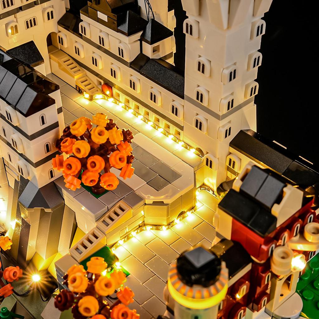 YB Neuschwanstein Castle LED Lighting Kit for Lego 21063 Model Blocks