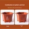Hexagonal Zisha Ceramic Flower Pot