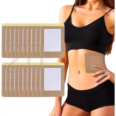 20er-Packung Einweg-Rizinusöl-Kompressen für den Bauch, 20 x 15 cm, Rizinusöl-Pflaster aus Bio-Baumwolle, selbstklebend, Anti-Leukämie