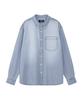 Imiseu Chambray Denim Shirt-Light Blue