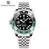 PAGANI DESIGN New Purple Dial GMT Men Mechanical Watch Sapphire Glass Stainless Steel Waterproof Automatic Watches for men