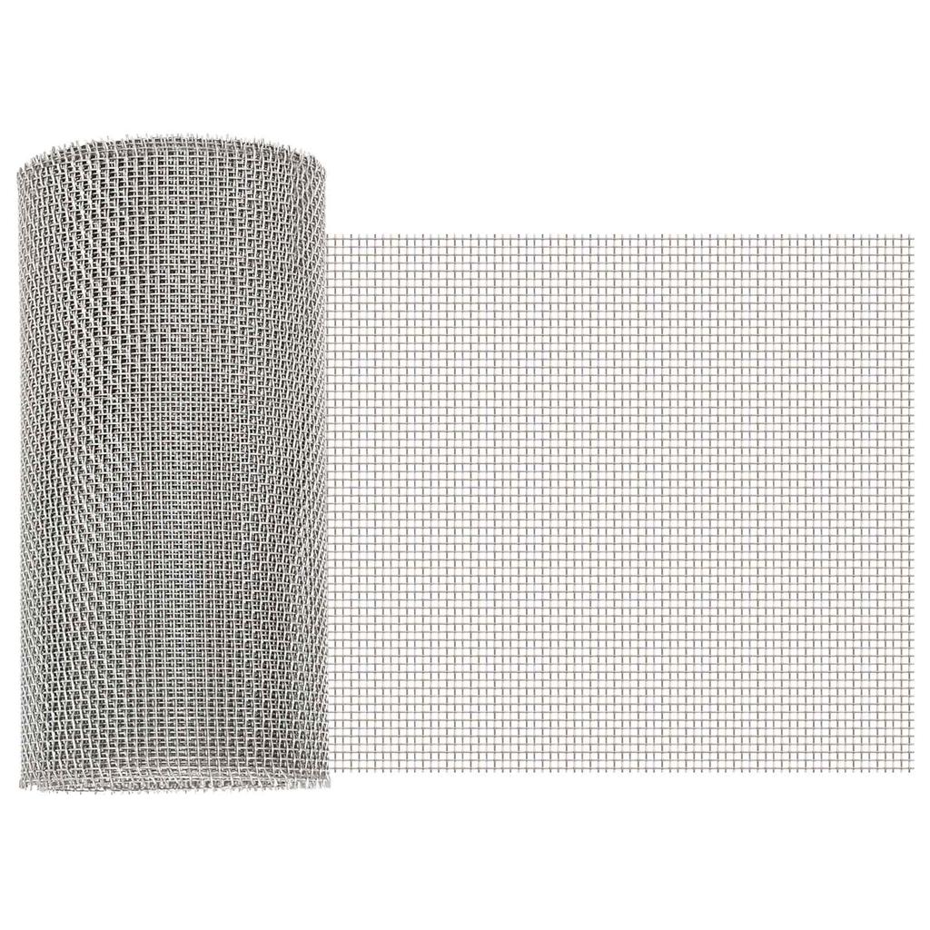 Mesh Screen 20 x 500 cm 8 Mesh Stainless Steel 201 Silver