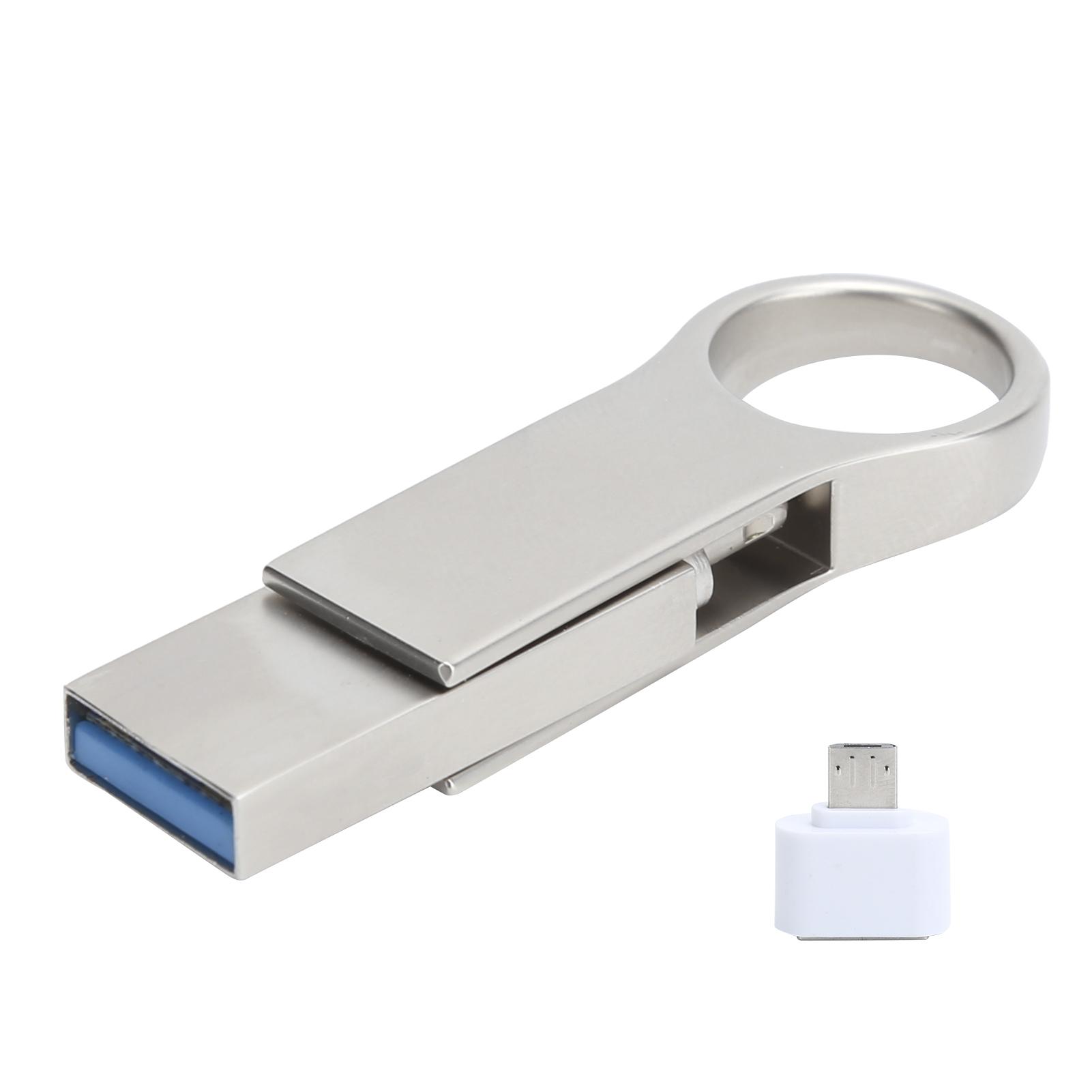 

3-в-1 U-дисковый брелок Micro Flash Drive OTG 256 ГБ для хранения данных, подходит для телефона Android