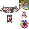 Brightly Colored Roblox Boys Birthday Party Decor With Balloons And Cake Toppers