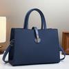 Pu Tote Bag For Women With Stitching Detail And Zipper Closure For Daily Use
