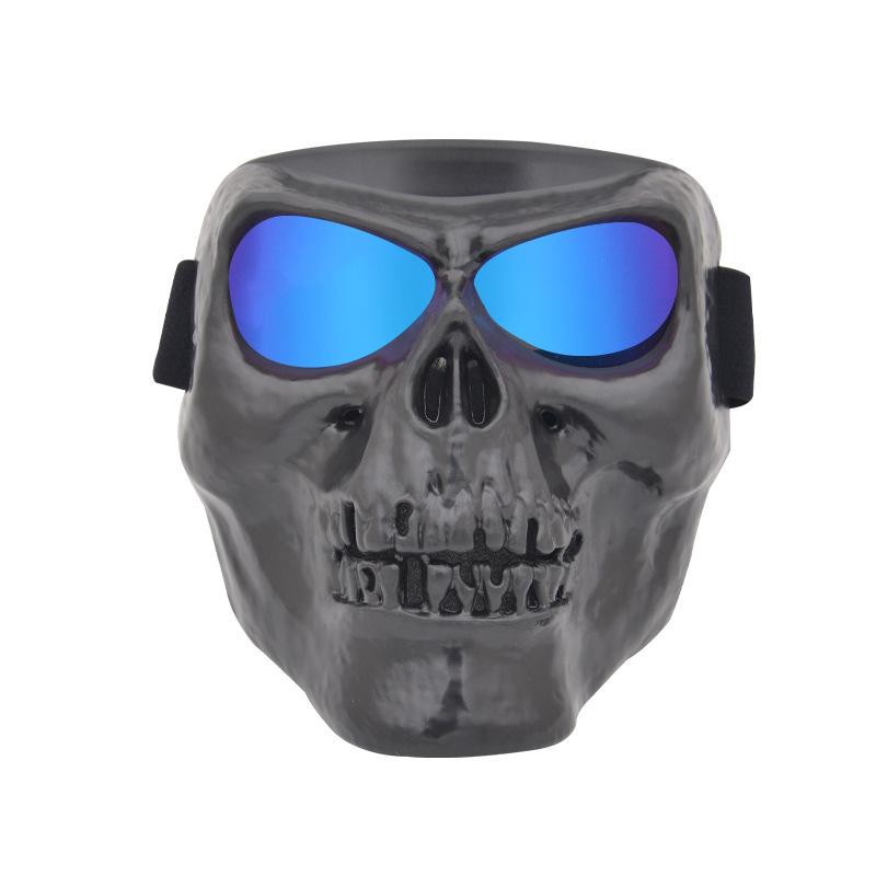 New model goggles and face mask for motorcycle off-road riding, skull face mask, cycling glasses, wind and sand protection goggles