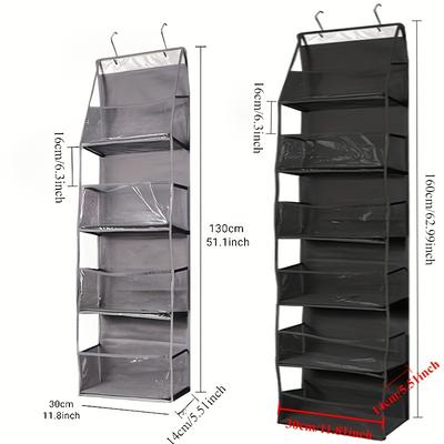 4/6 Layers Multi-functional Fabric Hanging Bag for Behind the Door Multi-layer Hanging Bag Miscellaneous Organizer Storage