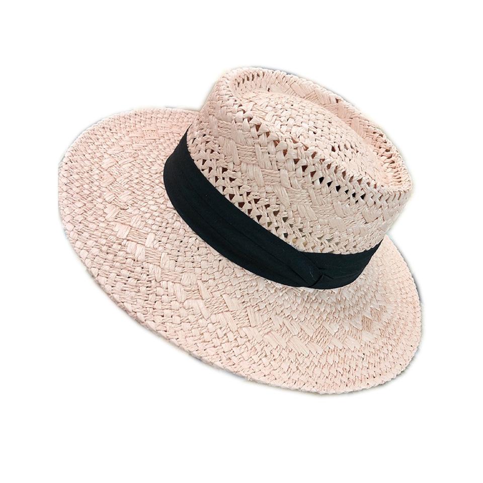 Chapeau d'été creux respirant en paille pour femme, protection solaire, chapeau de mode polyvalent tendance