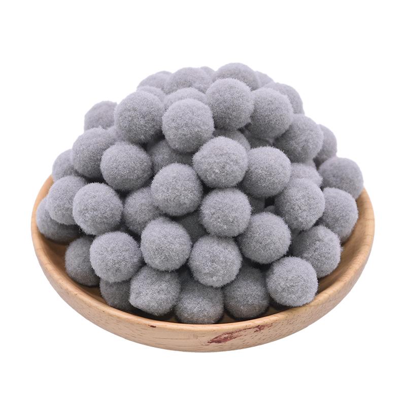 100Pcs 15-25mm Colorful Pompoms DIY Dolls Garment Handmade Material Soft Fluffy Pom Poms Ball For DIY Kids Toys Accessories