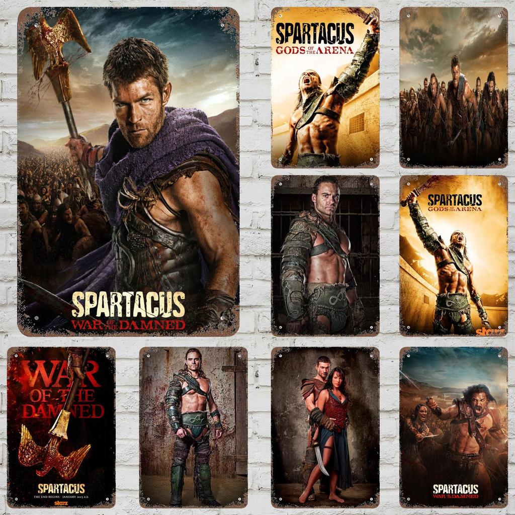 Spartacus Retro Vintage Blechschild Poster Dekorative Plakette Metallplatte Wanddekoration