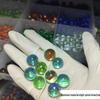 16mm Mixed Checkered Glass Beads & Marbles - Nostalgic Crystal Balls for Kids