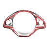 ABS Carbon Fiber/Red For Honda N-BOX JF3 JF4 2017- Car Steering Wheel Button Decorative Frame Car Interior Accessories