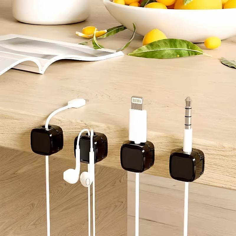 Magnetic Wire Organizer - Desktop Vehicle Data Cable Storage Charging Clip Fixing Tool - Snap Clip