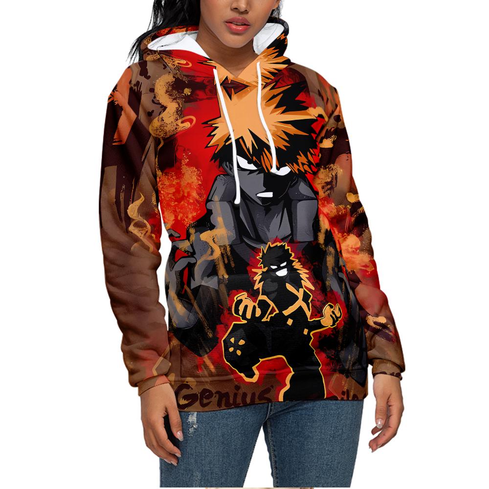 Mens Womens Hoodie My Hero Academia Hoodies Anime Streetwear Harajuku Casual Printed Hooded Pullover Sweatshirts