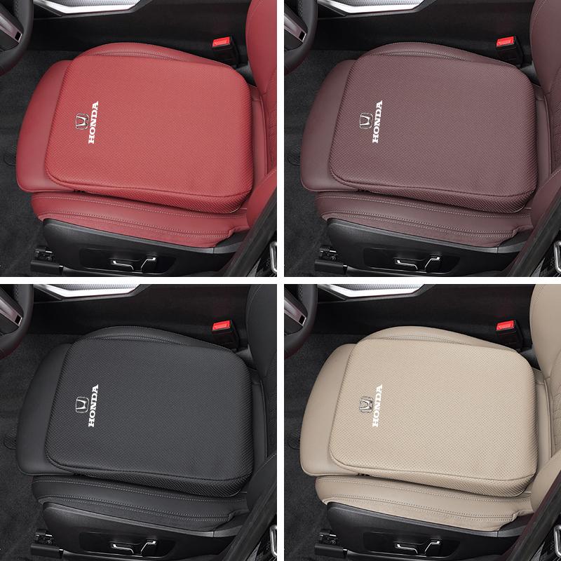 Car Seat Soft Mats Leather Memory Cotton Core Cushion For Honda Civic Fit Jazz Accord Pilot CRV Odyssey Passport City Shuttle