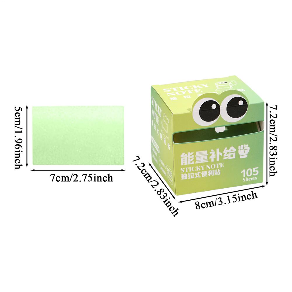 Cute Sticky Notes 105 Sheets Aesthetic Glitter Memo Pads, Decorative Sticky Notes For Journaling School Office Home Book